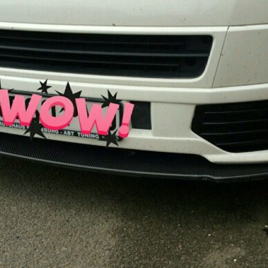 VW T5 T5.1 Sportline Splitter Gloss Black