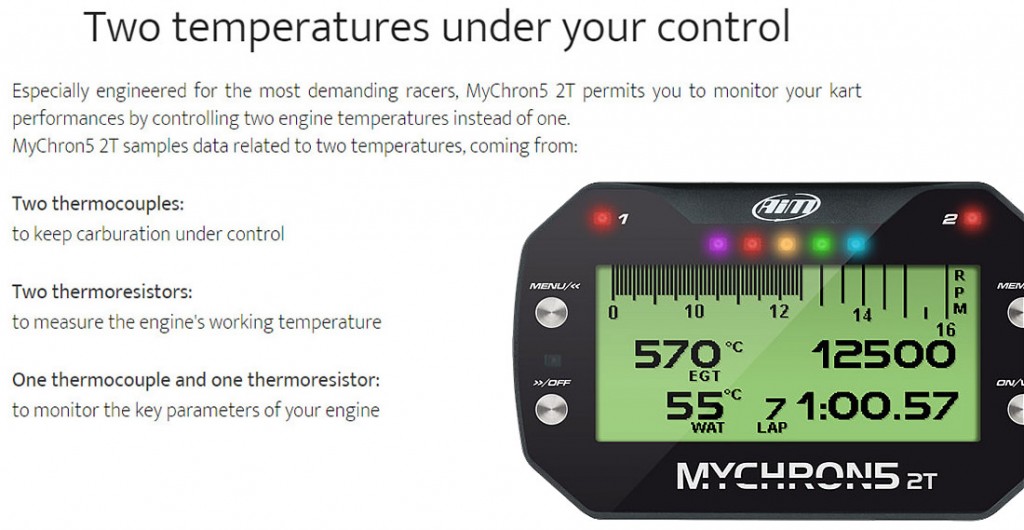 Mychron5 2T Kart Racing Datalogger